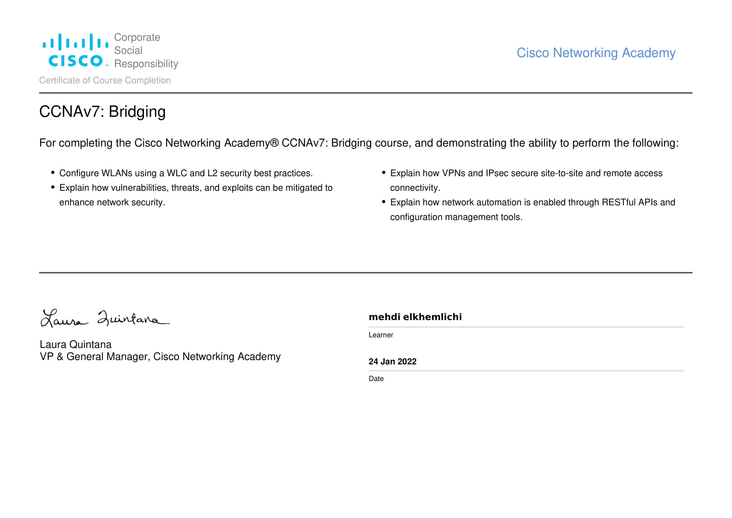 Cisco CCNAv7 Bridging