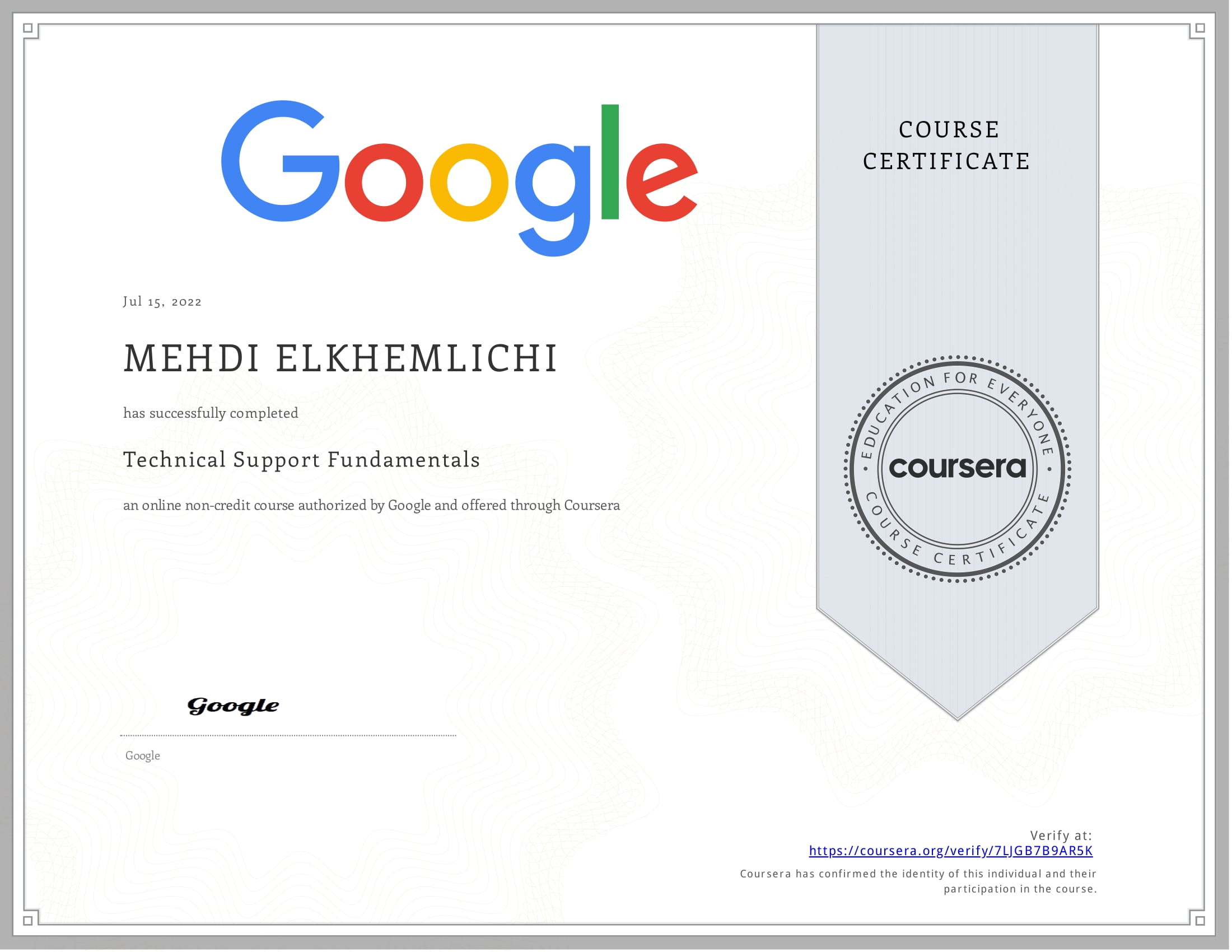 Google Technical Support Fundamentals